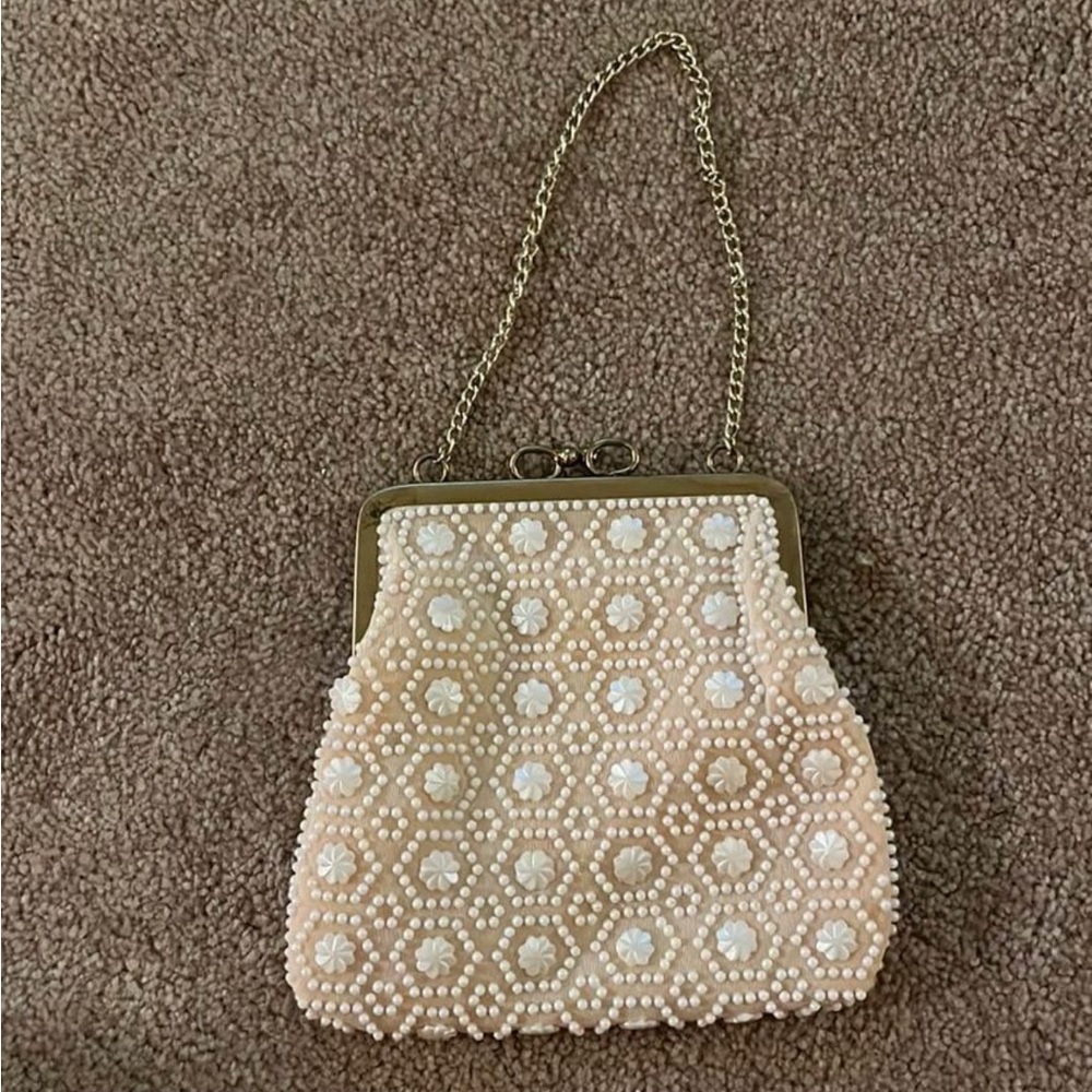 Vintage Ivory and Cream Purse